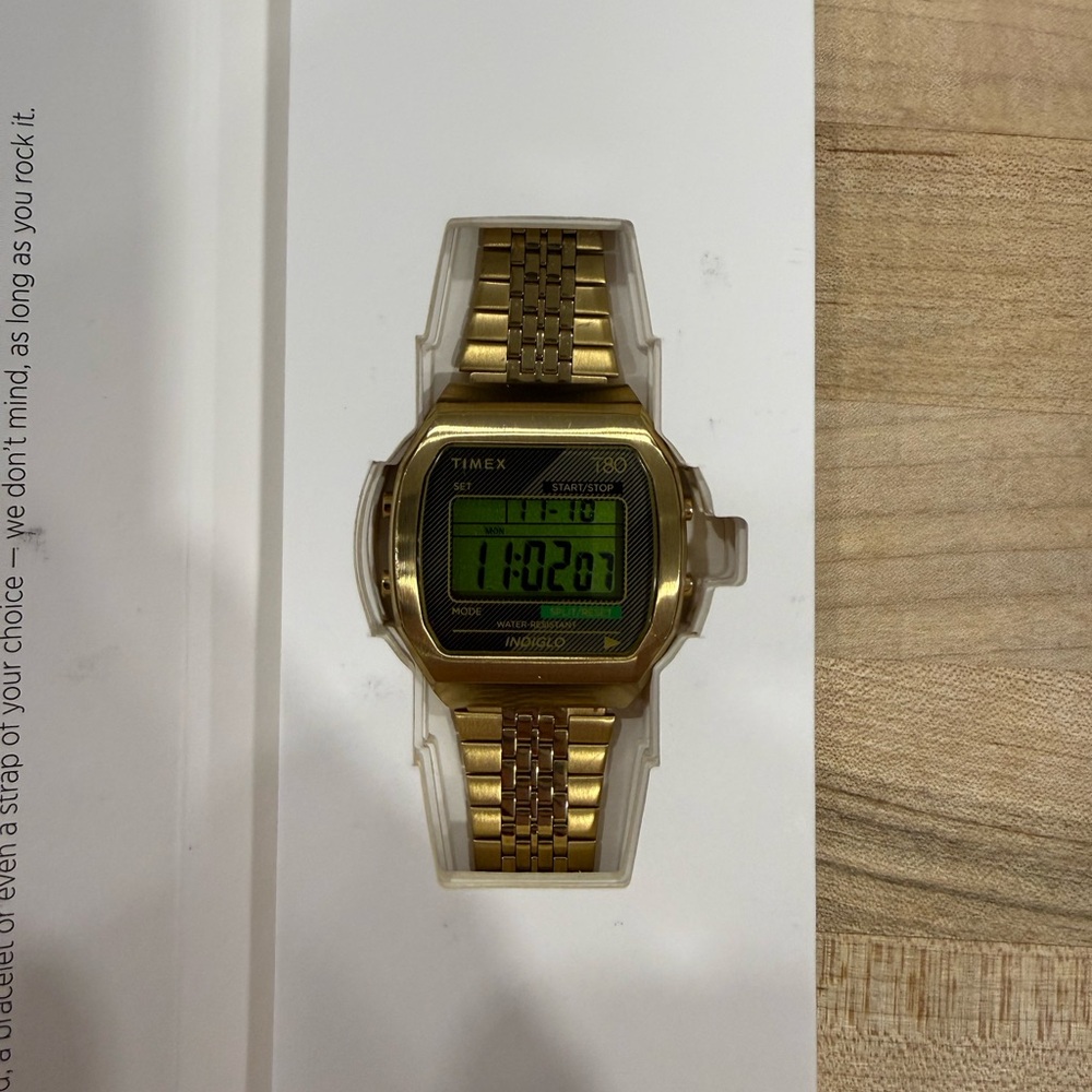Timex Gold-Tone Digital Watch